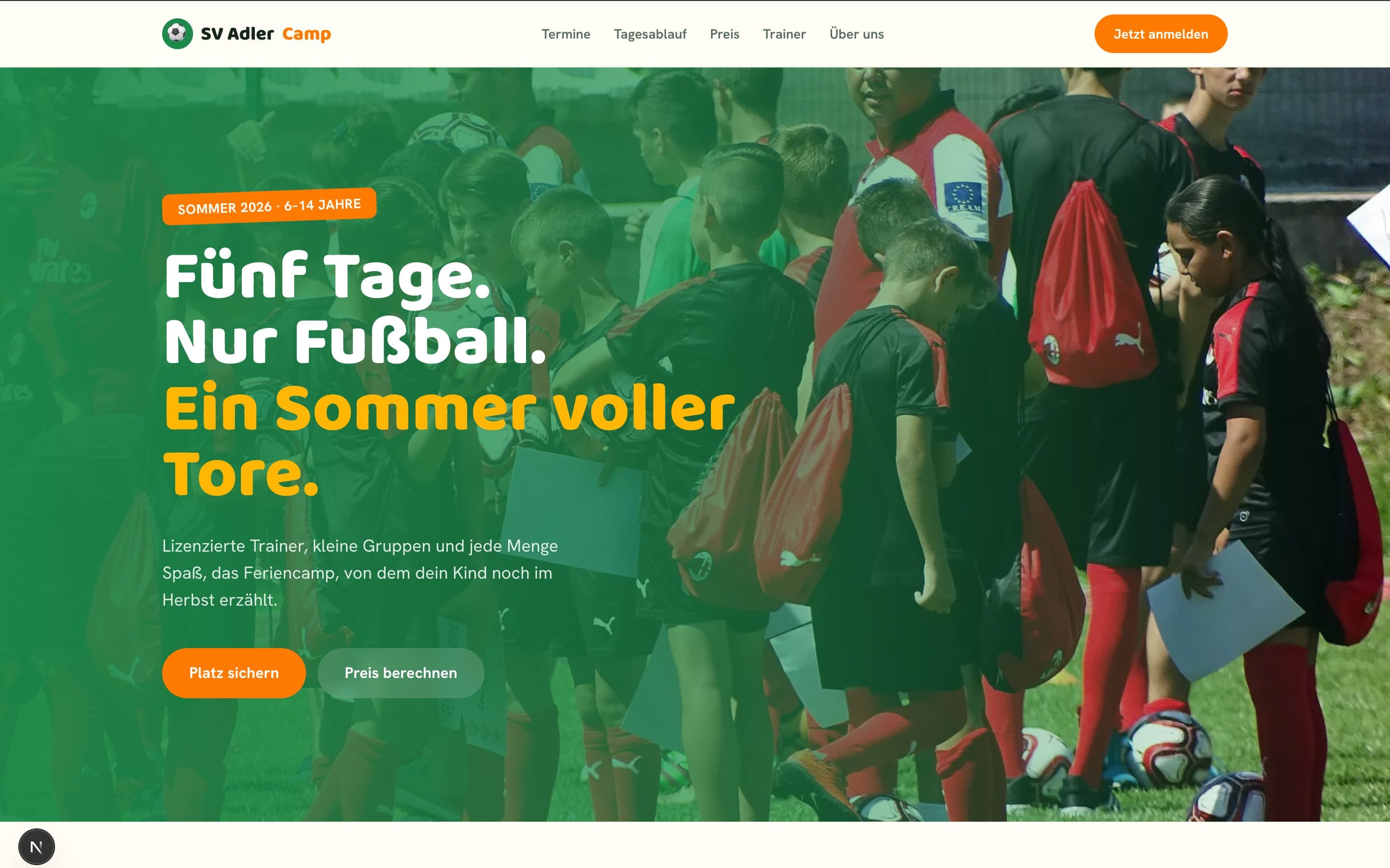 Vorschau: SV Adler Sommercamp