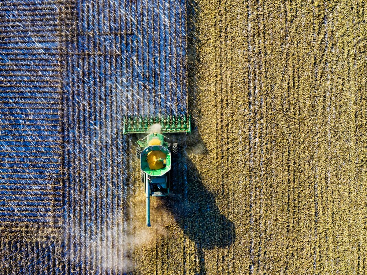 Erntemaschine von GRUBER Landtechnik im Einsatz